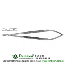 Micro Scissor Round Handle - Straight Stainless Steel, 18 cm - 7"